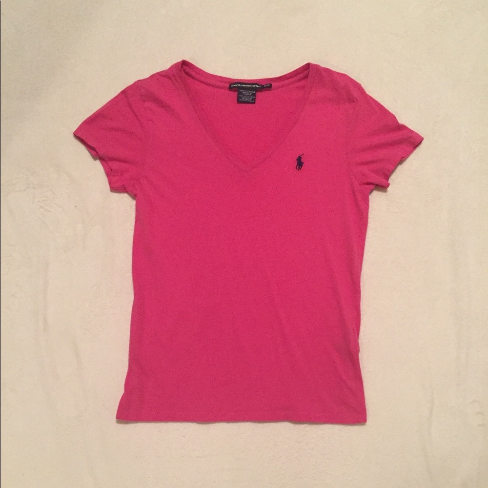 Pink Ralph Lauren V Neck